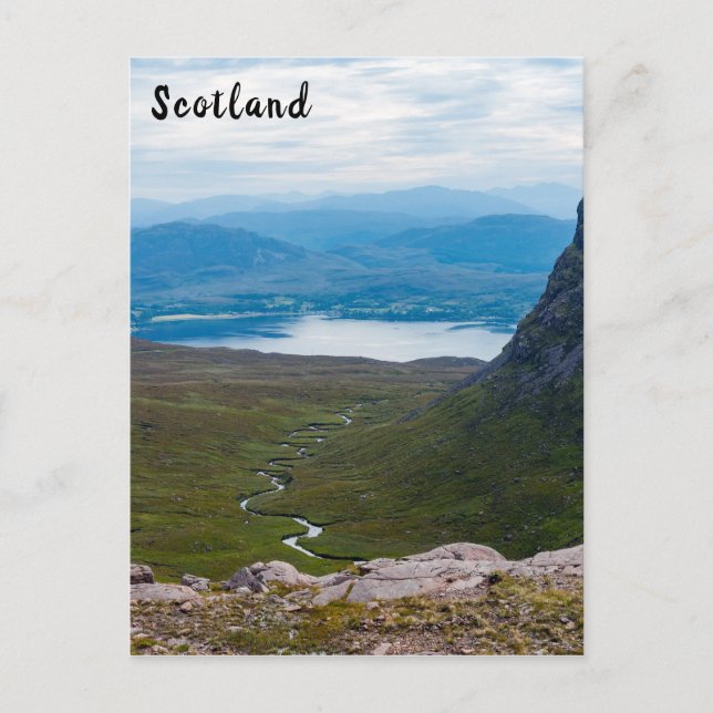 Typical Scottish Highlands landscape - Scotland Postcard (Front)