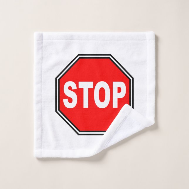 Typical Stop Sign (Gant de toilette)