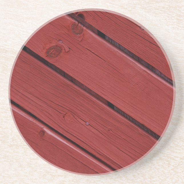 Typical Swedish Falun colours ,red colour Coaster (Front)