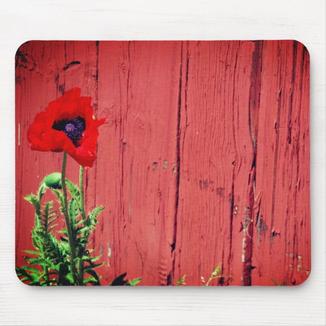 Typical Swedish Falun colours ,red colour Mouse Pad (Front)