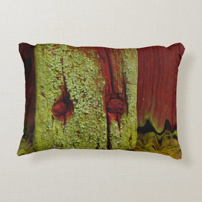 Typical Swedish Falun red colour Accent Pillow (Back)