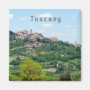 Typical Traditional Village in Tuscany - Italy Magnet