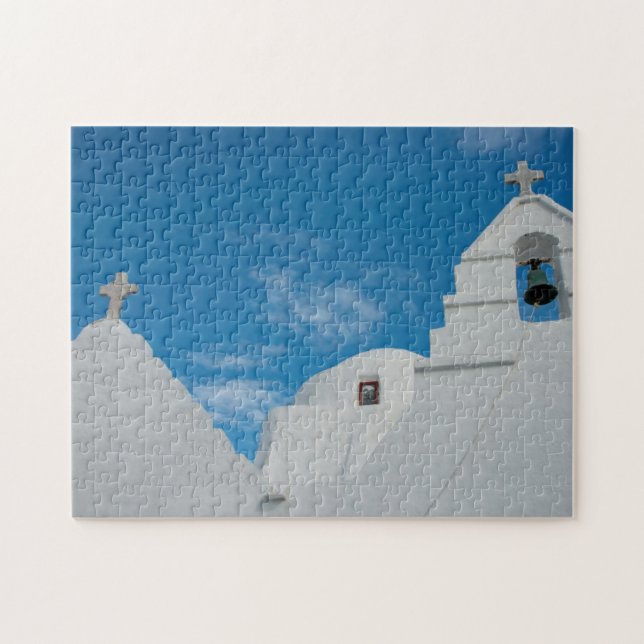 Typical whitewashed church jigsaw puzzle (Horizontal)