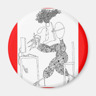 typing magnet