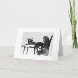 Typing Monkey Card