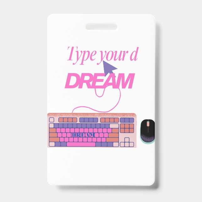 Typing My Future Badge (Front)