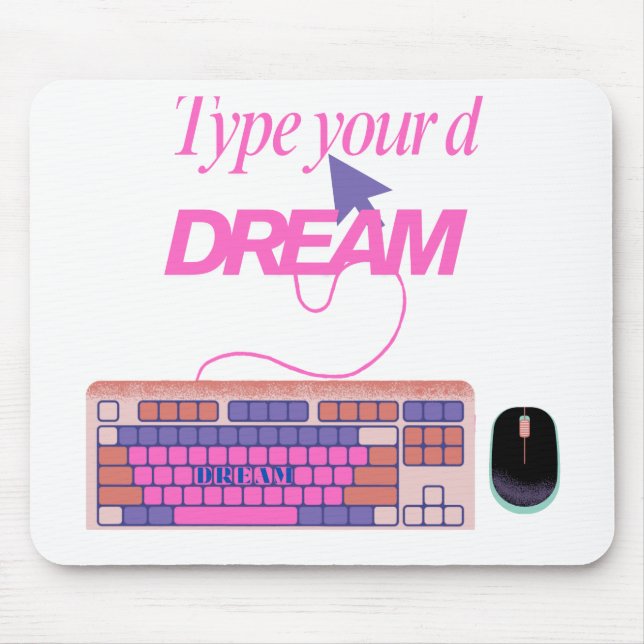 Typing My Future Mouse Pad (Front)