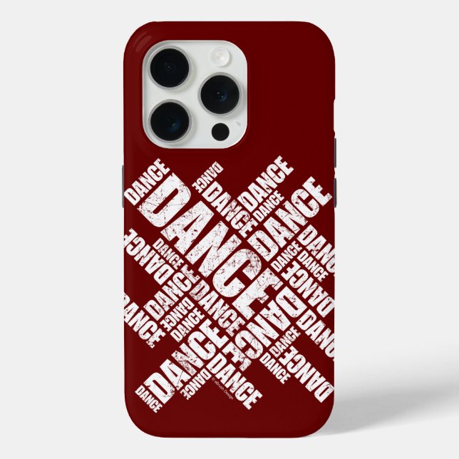Typographic Dance (Distressed) iPhone 5 case (Back)
