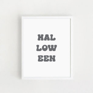 Typographic Halloween Poster