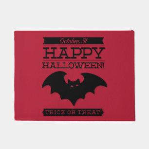 Typographic retro Halloween Doormat