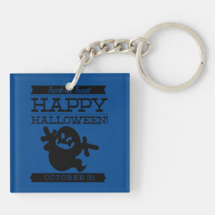 Typographic retro Halloween Keychain