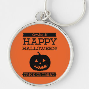 Typographic retro Halloween Keychain