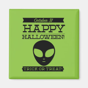 Typographic retro Halloween Magnet