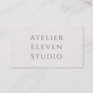 Typographic Rice Paper | Natural Business Card