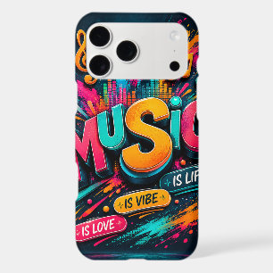 Typographie 3D Vibrante Musique est Vie Tache de P