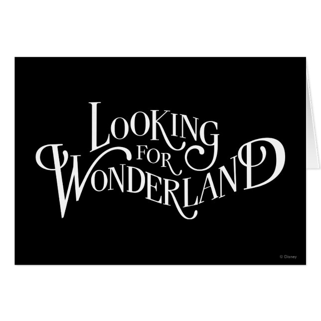 Typographie | À la recherche de Wonderland (Devant horizontal)