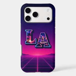 Typographie Art Néon de Californie des années 80 L