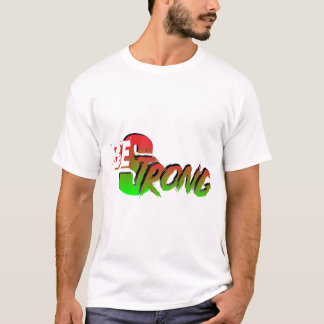 Typographie "Be Strong" T-Shirt - Empower Wear f