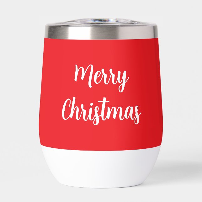 Typographie blanche rouge personnalisée Joyeux Noë (Avant)