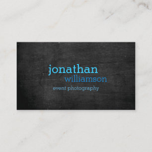 Typographie bleue II sur le carte de visite en