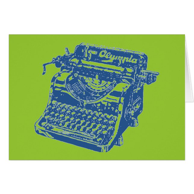 Typographie bleue Vintage (Devant horizontal)