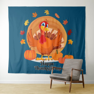 Typographie bon thanksgiving Tapisserie
