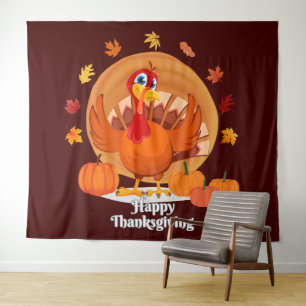 Typographie bon thanksgiving Tapisserie
