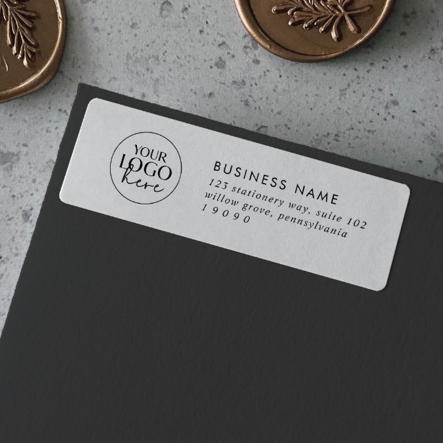 Typographie chic Logo d'entreprise Adresse de reto (Créateur téléchargé)