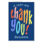 Typographie couleur très grand Merci