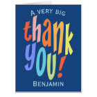 Typographie couleur très grand Merci