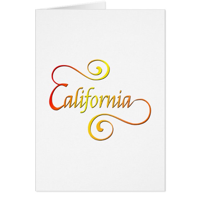 Typographie de Californie (Devant)