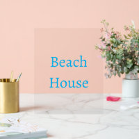 Typographie de la maison de plage Calligraphie Tex