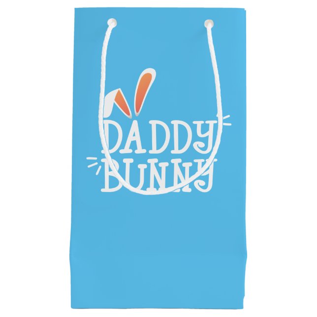 Typographie de Pâques Simple Daddy Bunny | Sac Cad (Devant)