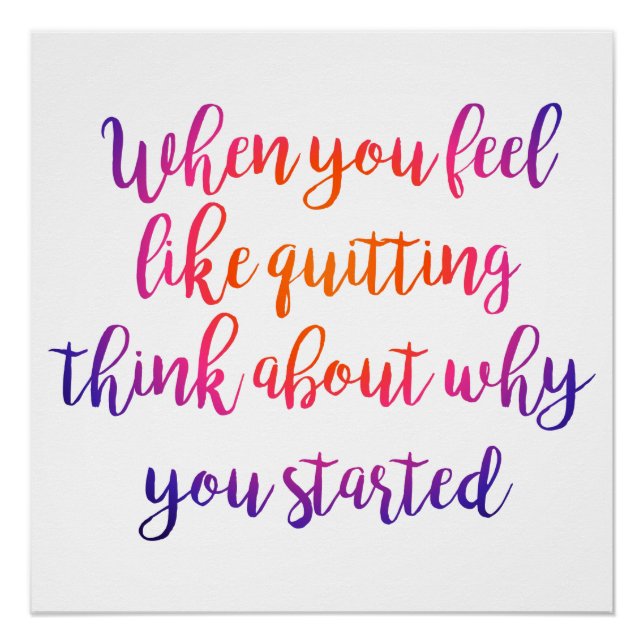 typographie de script moderne motivation poster co (Devant)