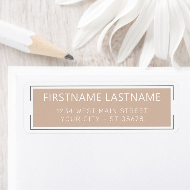 Typographie de style blanc chic simple script (En situation)