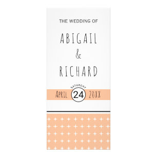 Typographie dessinée à la main programme de mariag