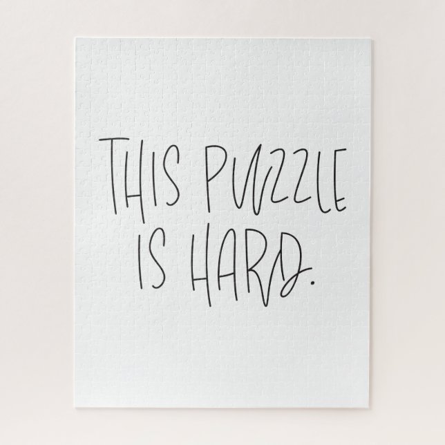 Typographie drôle Ce Puzzle est dur (Vertical)