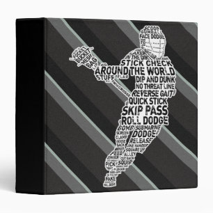 Typographie du Lacrosse Classeur vinyle