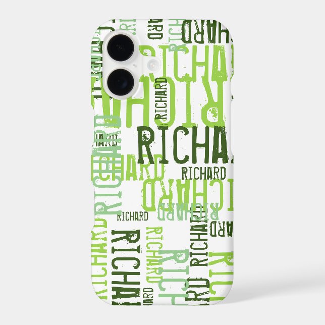 typographie du nom vert de chaux (Verso)