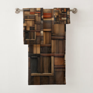 Typographie en bois et collage d'art