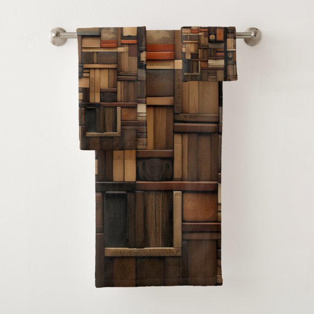 Typographie en bois et collage d'art (En situation)