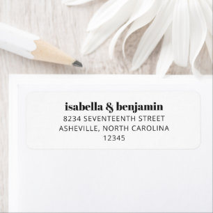 Typographie Gras Simple Blanc Moderne Mariage