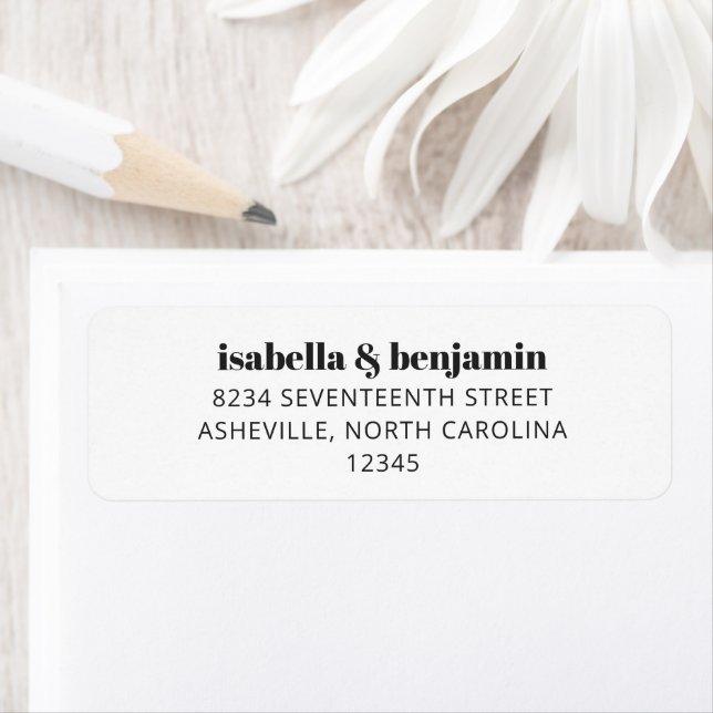 Typographie Gras Simple Blanc Moderne Mariage (En situation)
