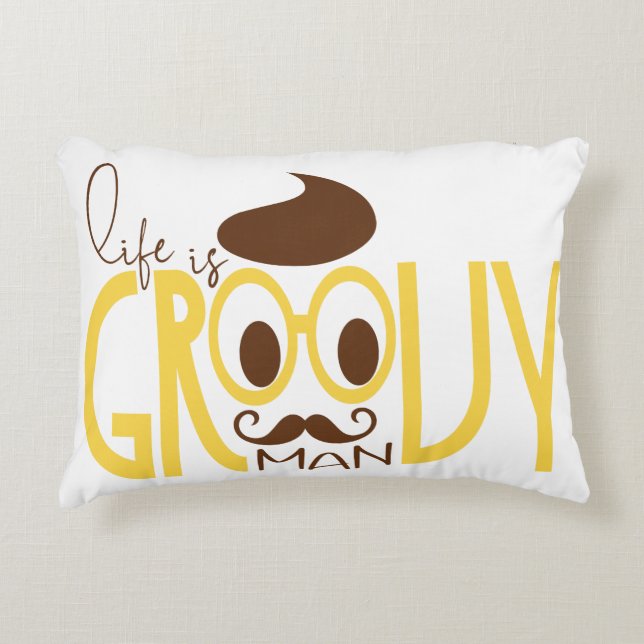 Typographie Imprimer Accent Coussin lunettes de le (Devant)