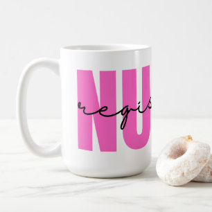 Typographie Infirmière inscrite Mug