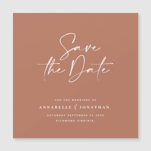 Typographie manuscrite moderne faire-part mariage (Devant)