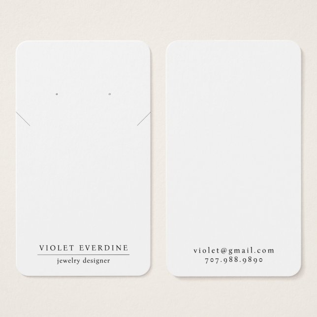 Typographie minimale simple Elevage de collier bij (Devant & derrière)