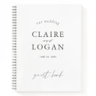 Typographie minimaliste Élégant Mariage Livre d'in