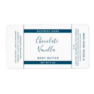 Typographie minimaliste envelopper le produit blan