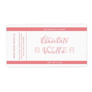 Typographie minimaliste envelopper le produit blan